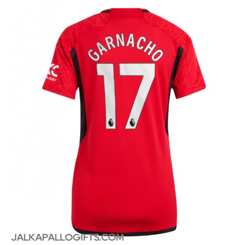 Manchester United Alejandro Garnacho #17 Kotipaita Naiset 2023-24 Lyhythihainen